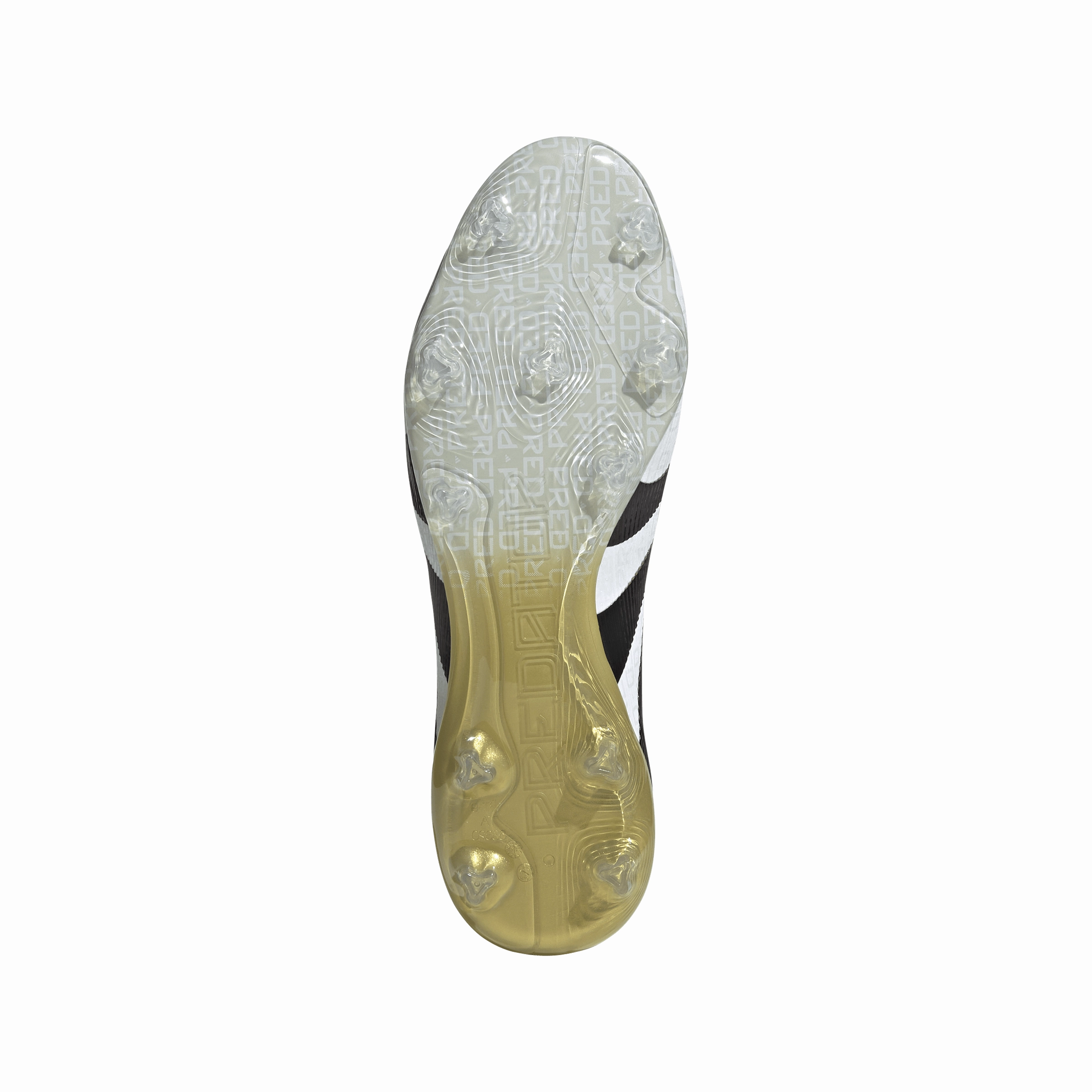 adidas Predator Pro FG Firm Ground - Ftwr/Core Black/Gold Met Start Sprint Ventilated Mesh