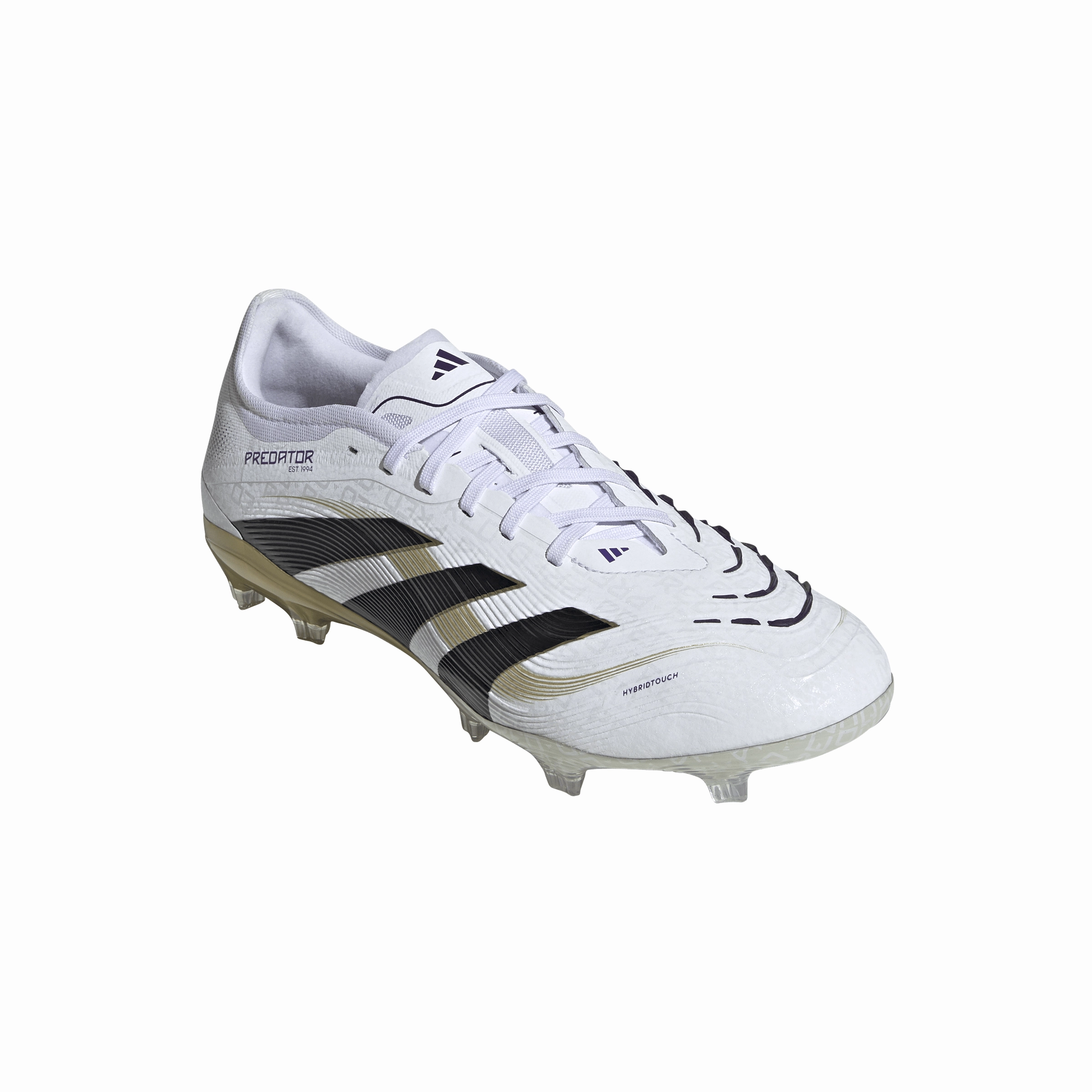 adidas Predator Pro FG Firm Ground - Ftwr/Core Black/Gold Met Flexible Construction