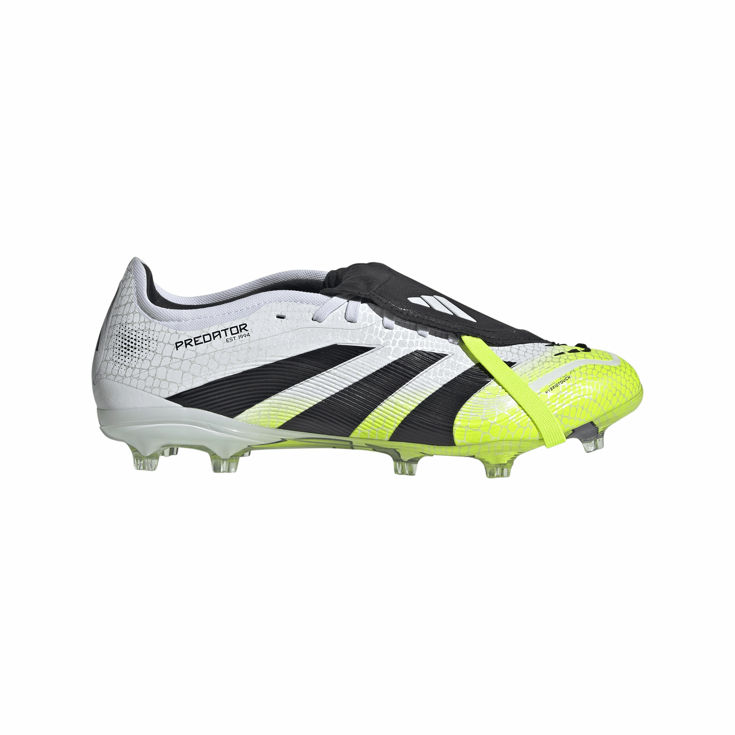 Step Balance adidas Predator Pro FT FG Firm Ground Soccer Shoes - Ftwr White/ Core Black/ Lucid Lemon