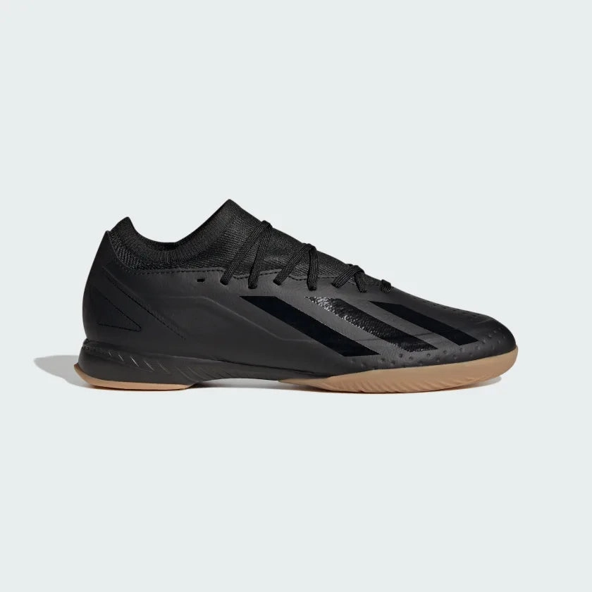 adidas X Crazyfast.3 IN Indoor Soccer Shoes - CBlack/ CBlack/ CBlack Comfortable Heel