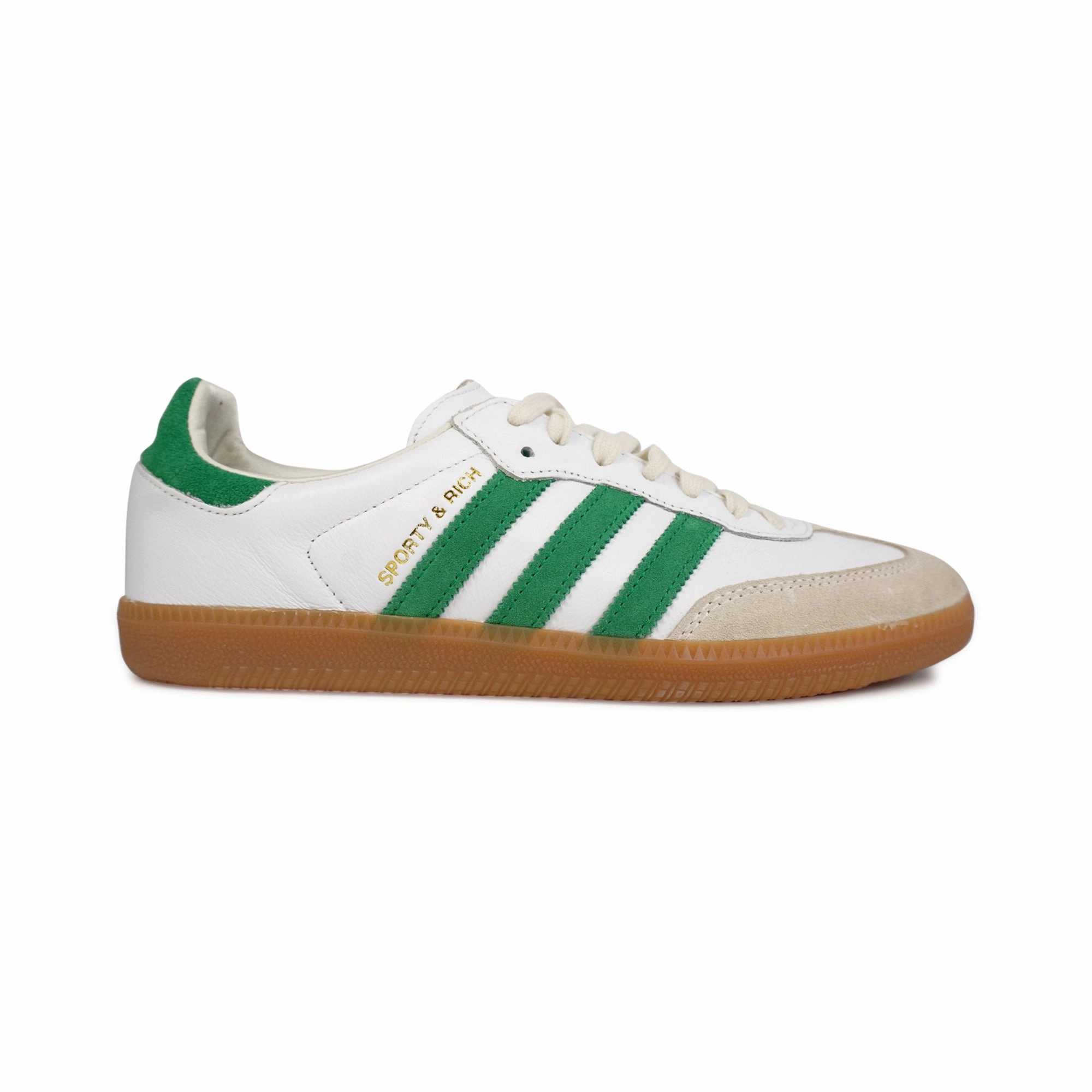 Adidas x Sporty & Rich 'Samba OG' Low-Top Sneakers - Men's 8.5 Breathable Outsole Vents Vented Heel Panel