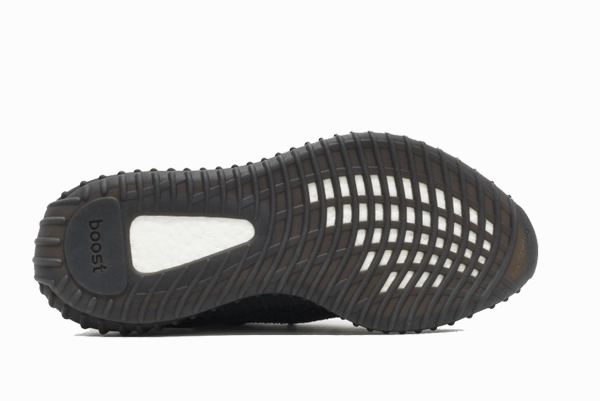 Adidas Yeezy Boost 350 V2 "Black/White" motion - control running shoes