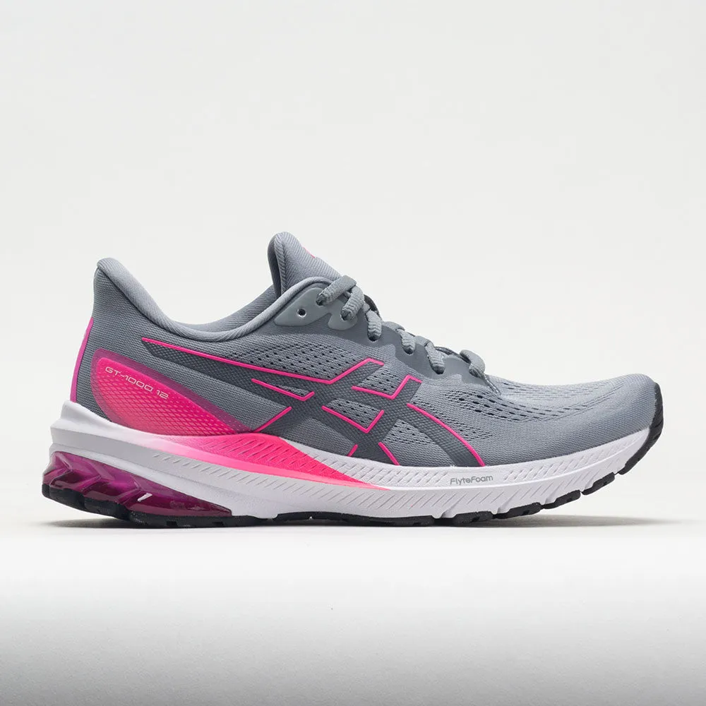 ASICS GT-1000 12 Women's  Sheet Rock/Hot Pink Sturdy Construction