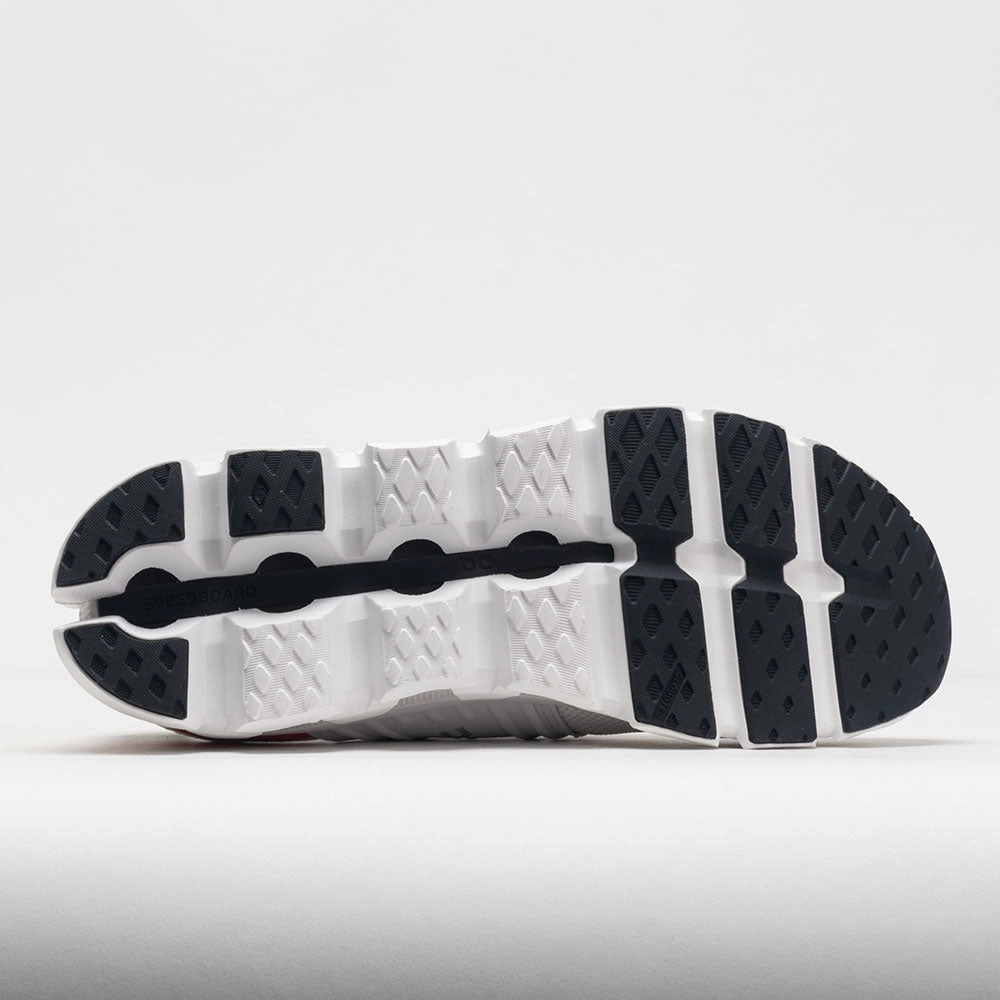 On Cloudswift 3 Men's  Ivory/Flame running in a mangrove area shoes Grass