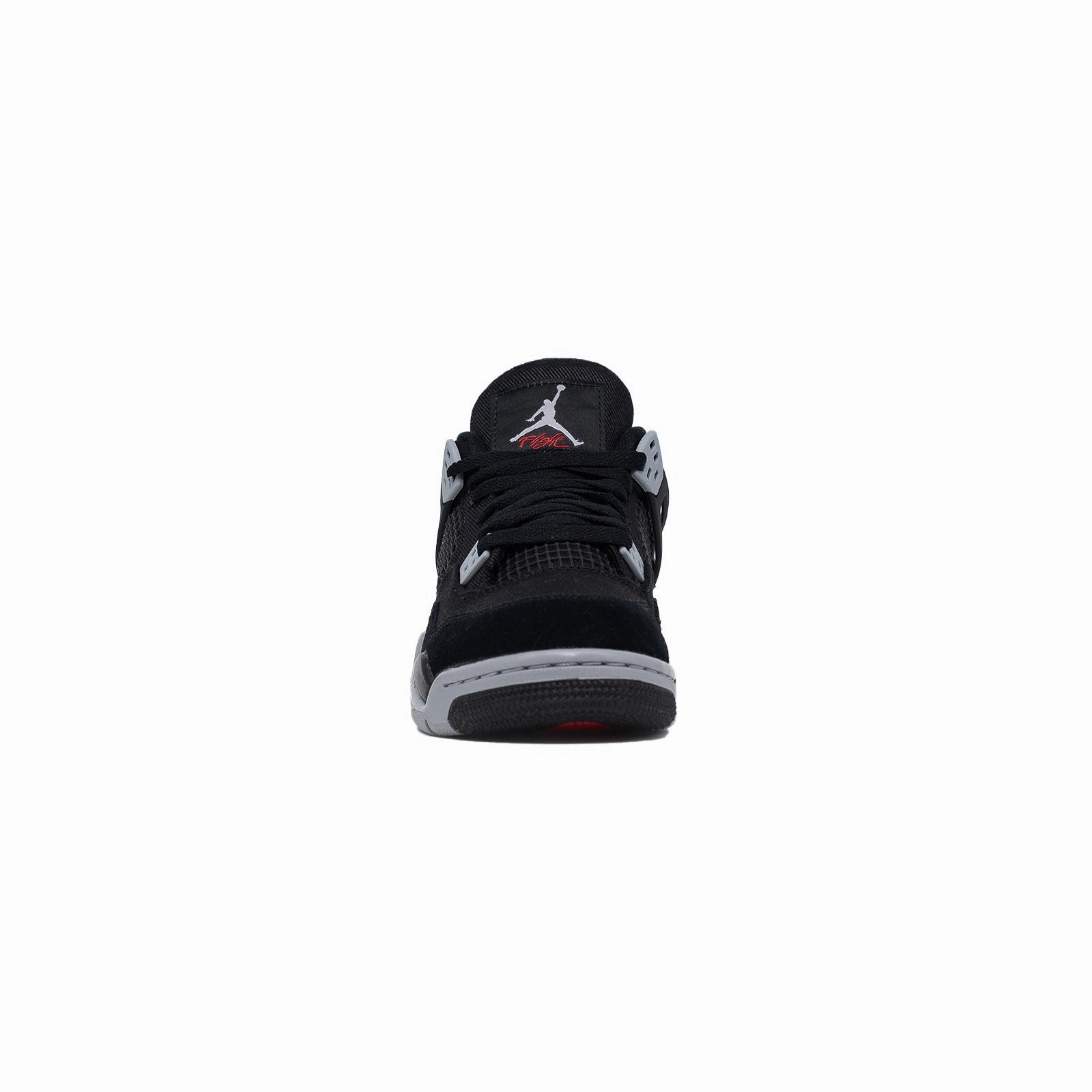Fashion Shoes running with a watch Air Jordan 4 (GS), Black Canvas