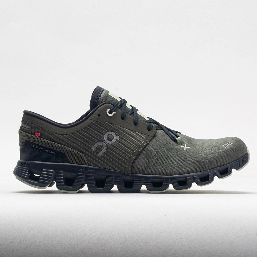 urban running shoe utilization On Cloud X 3 Men's  Olive/Reseda