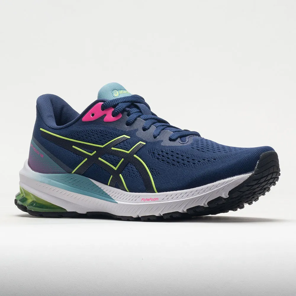 spring - specific shoes adjustable shoe fit ASICS GT-1000 12 Women's  Deep Ocean/Lime Green