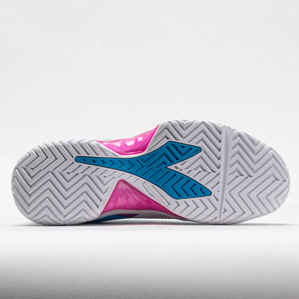 running during sunrise Footbed Diadora B.Icon AG Women's  Aquarius/White/Rhodamine Red