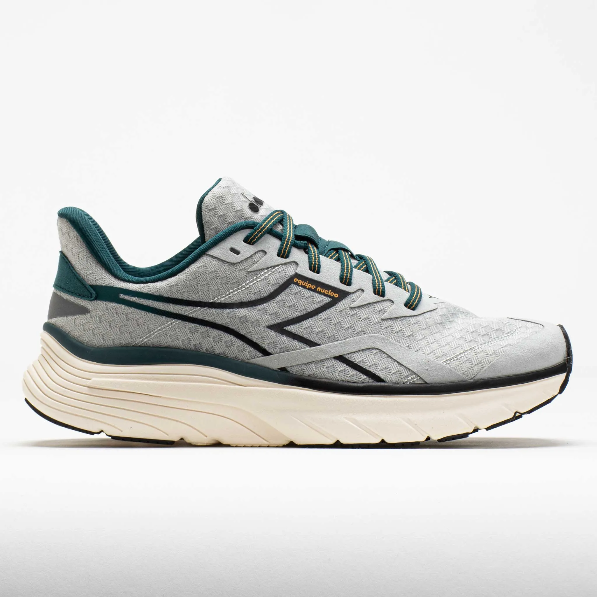 Distance Tracking Diadora Equipe Nucleo Men's  Silver/Black/Mediterranea