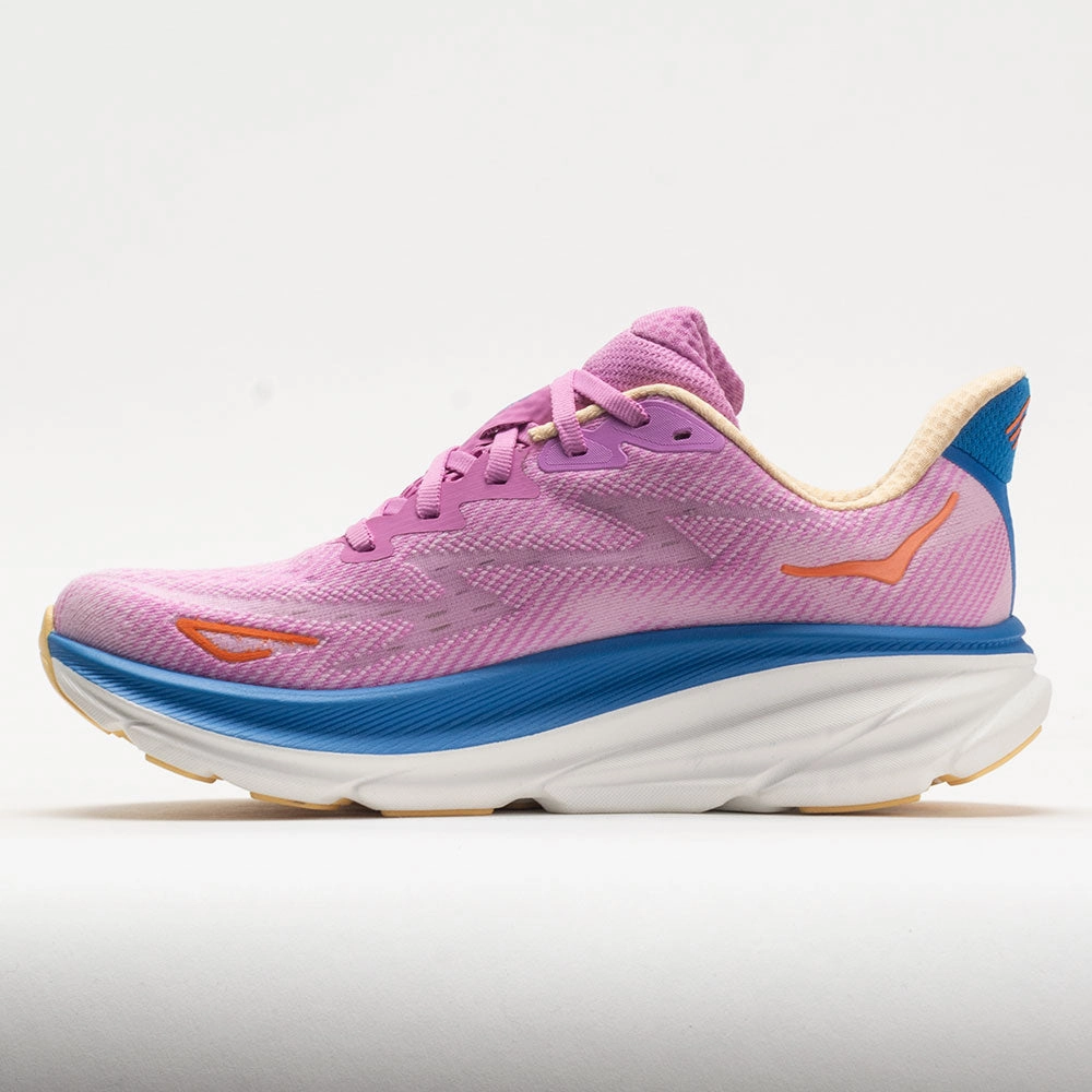 Sunny day run HOKA Clifton 9 Women's  Cyclamen/Sweet Lilac