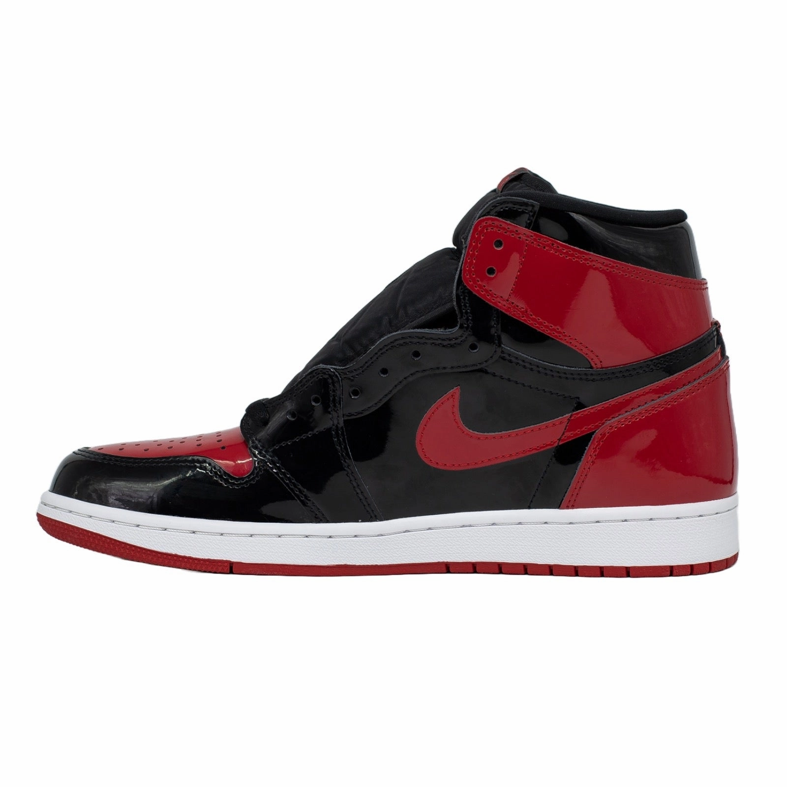neutral colored shoes Air Jordan 1 High, Patent Bred