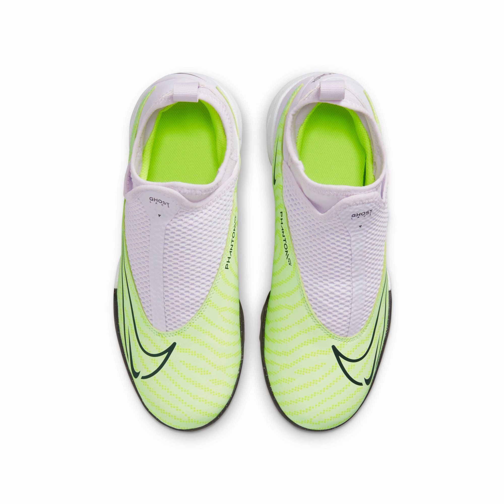 Nike Junior Phantom GX Academy DF TF Turf Shoes-Barely Volt/ Gridiron Zone Lock Quick Acceleration
