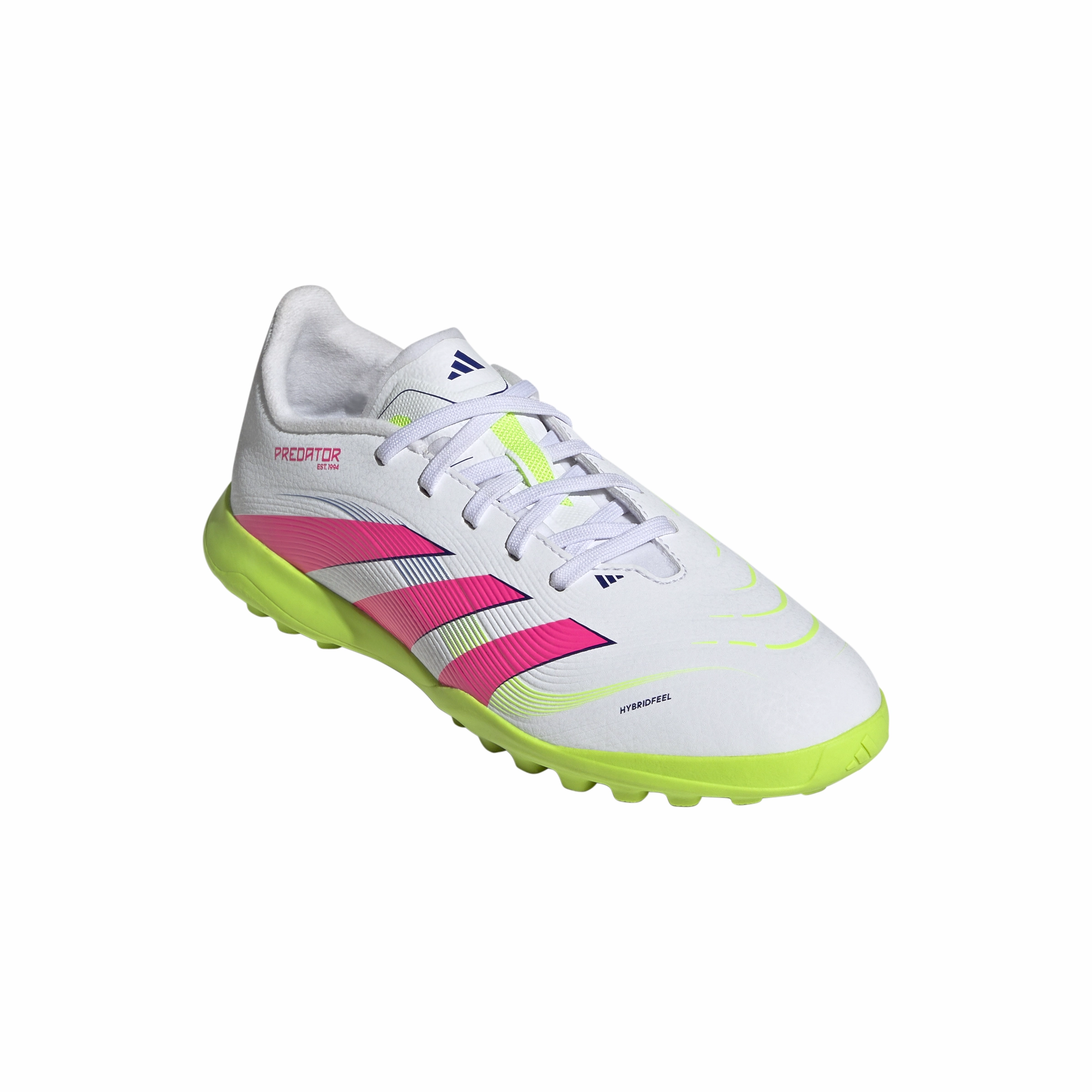 adidas Junior Predator League TF Turf - FTWhite/ LucPink/ Luclem Reflex Play Light support