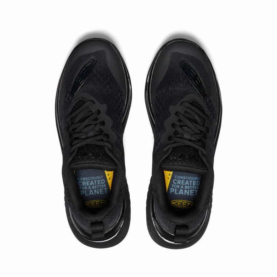 Cozy Interior Women's WK400 Walking Shoe Triple Black