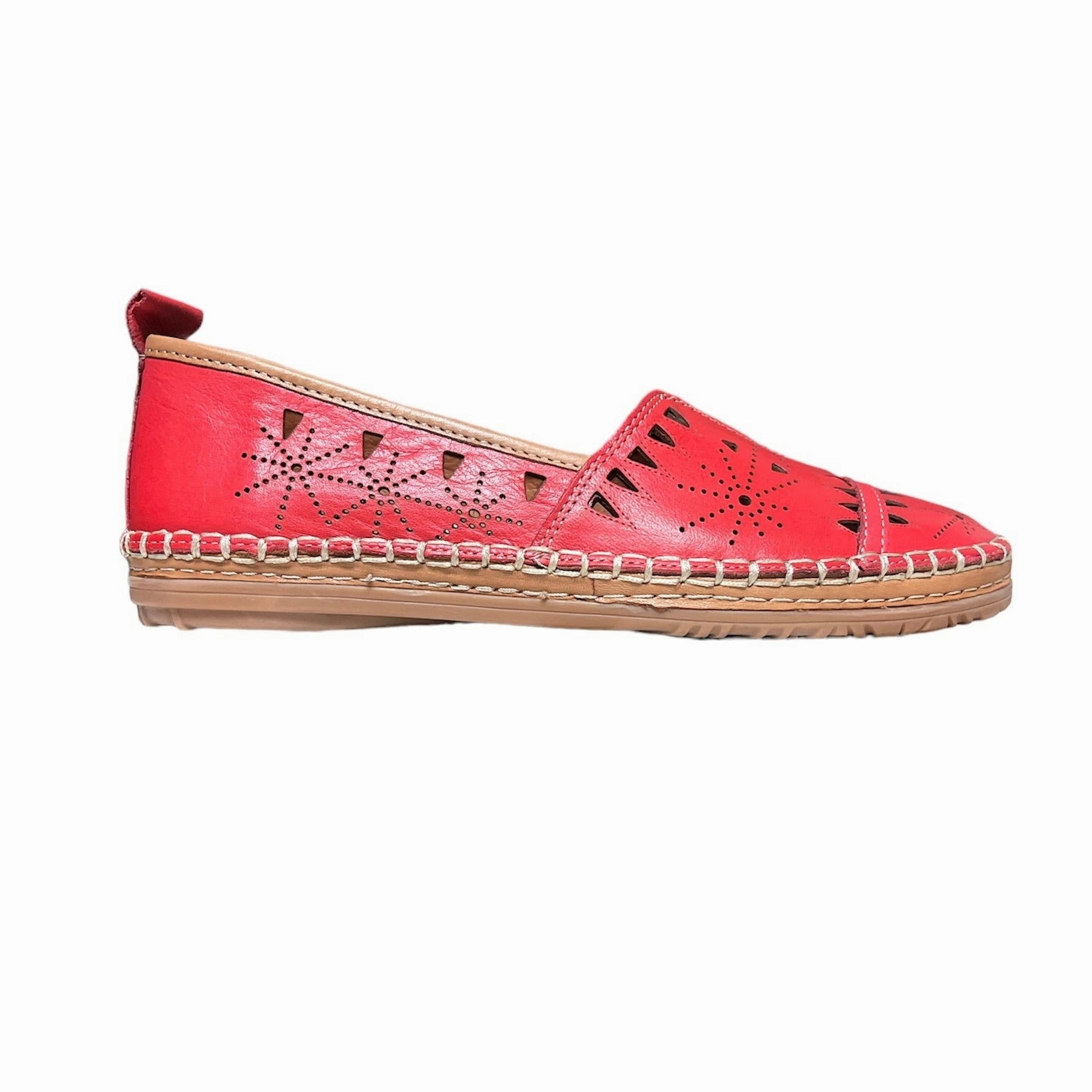 Smooth Step Emily-01 Red Leather