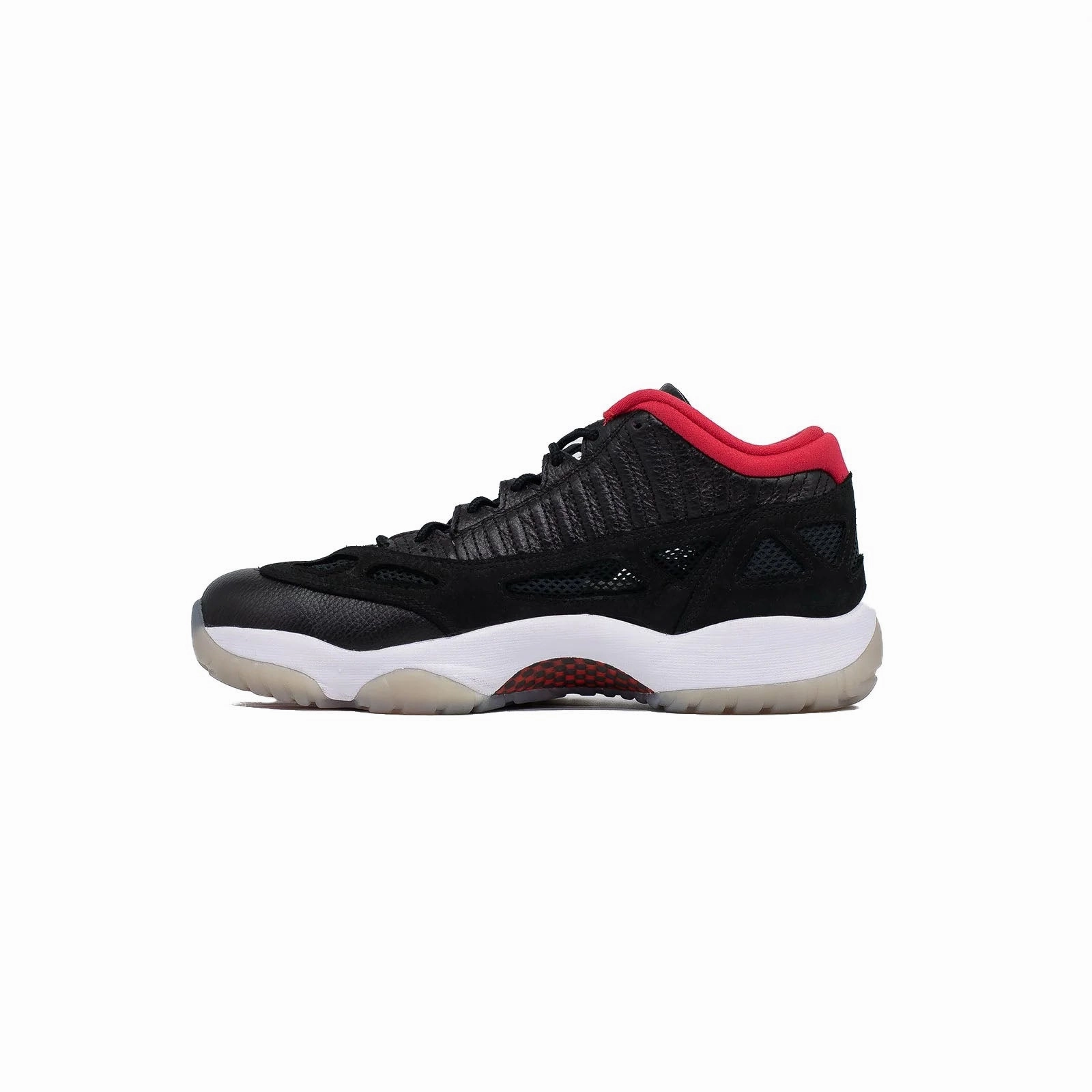 Air Jordan 11 Low, IE Bred (2021) flat - footed shoes