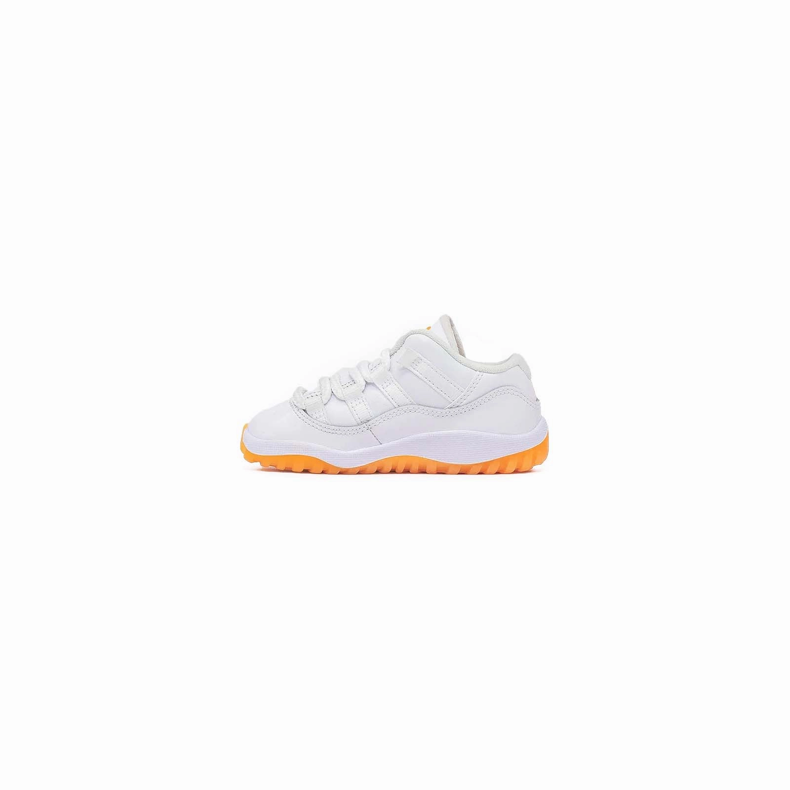 padded - tongue running option track - and - field shoes Air Jordan 11 Low (PS), Bright Citrus (2021)