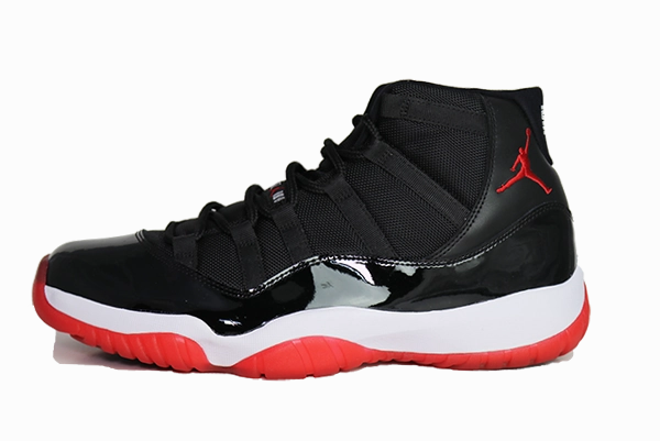 solid colored shoes Air Jordan 11 "Bred"