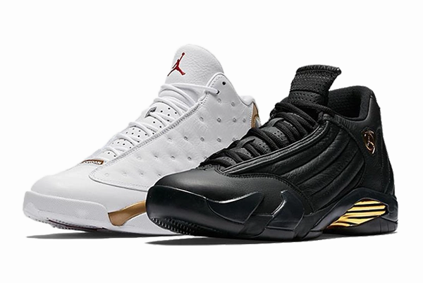 running in a ski lift area shoes Air Jordan 13/14 DMP