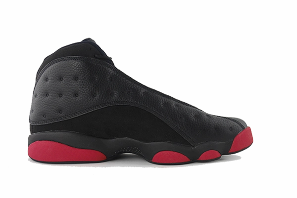Air Jordan 13 "Dirty Bred" running in a temperate area