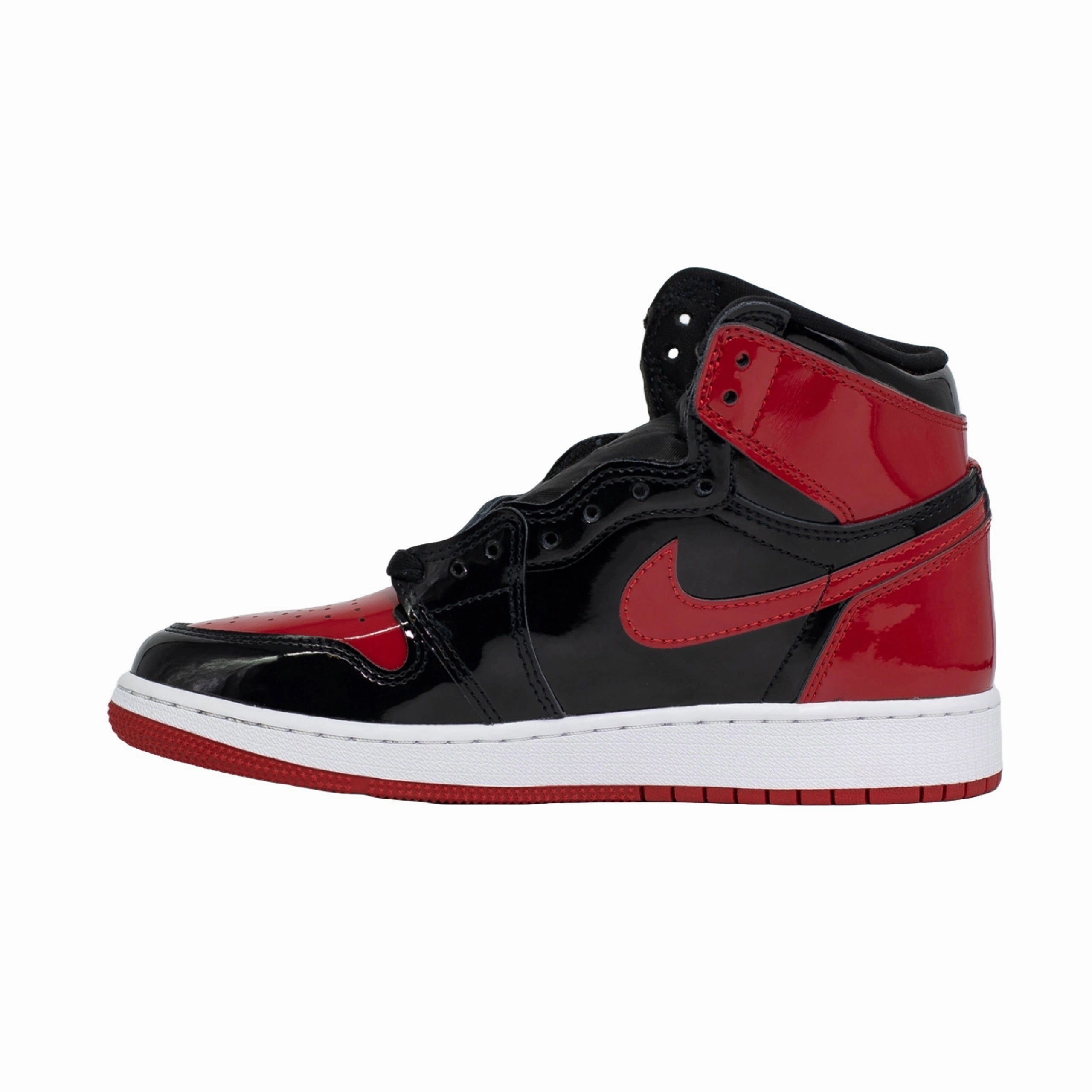 Wear   Resistant Mobility Air Jordan 1 High (GS), Patent Bred