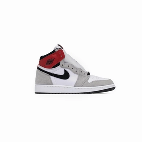 left - foot Air Jordan 1 High (GS), Smoke Grey
