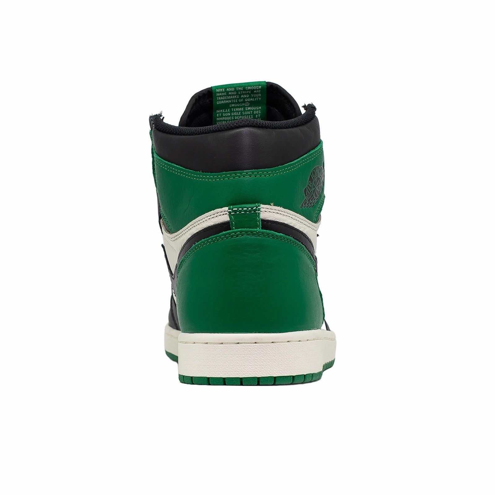 Air Jordan 1 High, Pine Green logo - beaded shoes