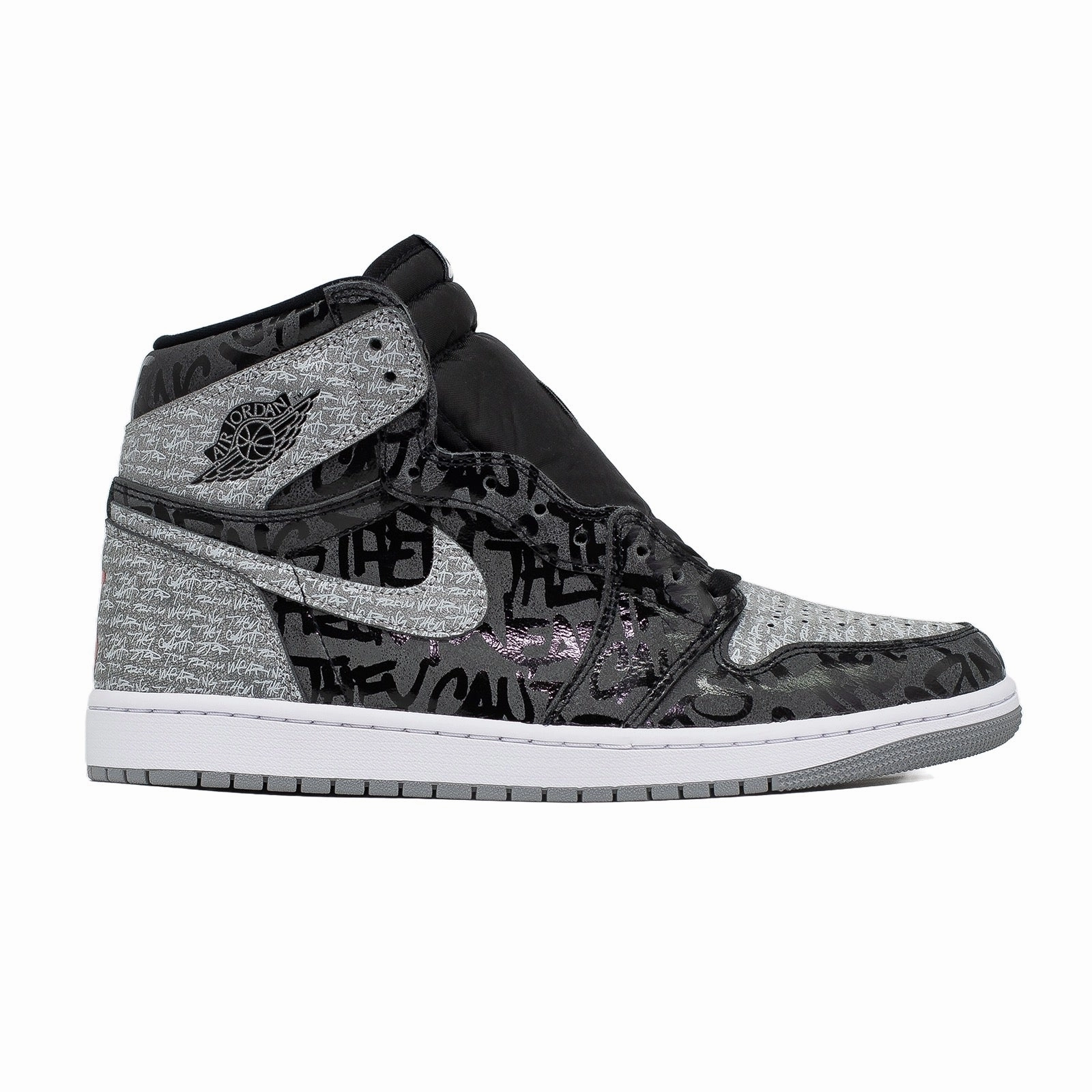 logo - sequined shoes ankle - support shoes Air Jordan 1 High, Rebellionaire