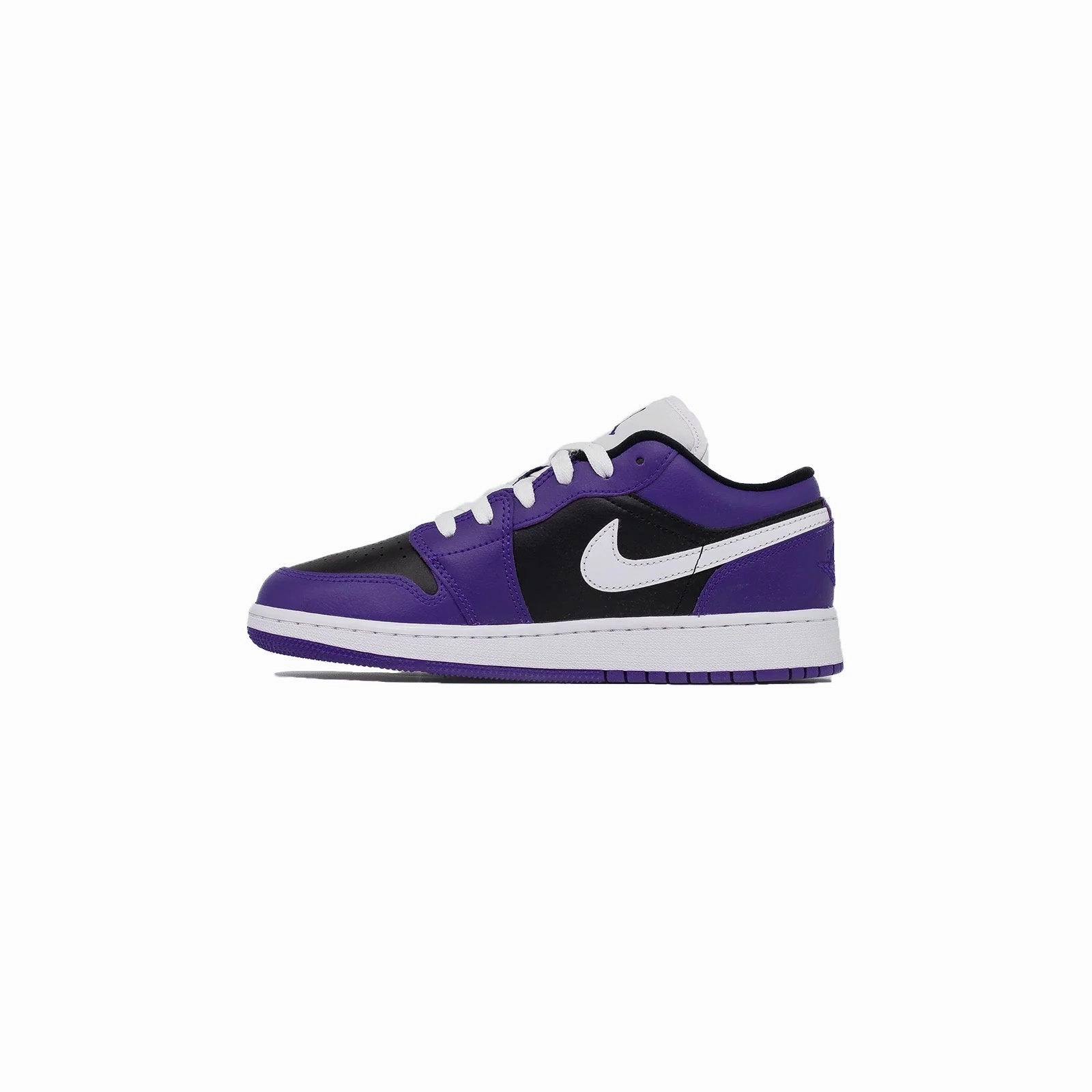 Air Jordan 1 Low (GS), Black Court Purple running on downhill shoes functional - training running shoes