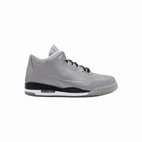 multi - directional - flexibility obstacle course running Air Jordan 3, 5Lab3 Reflective Silver