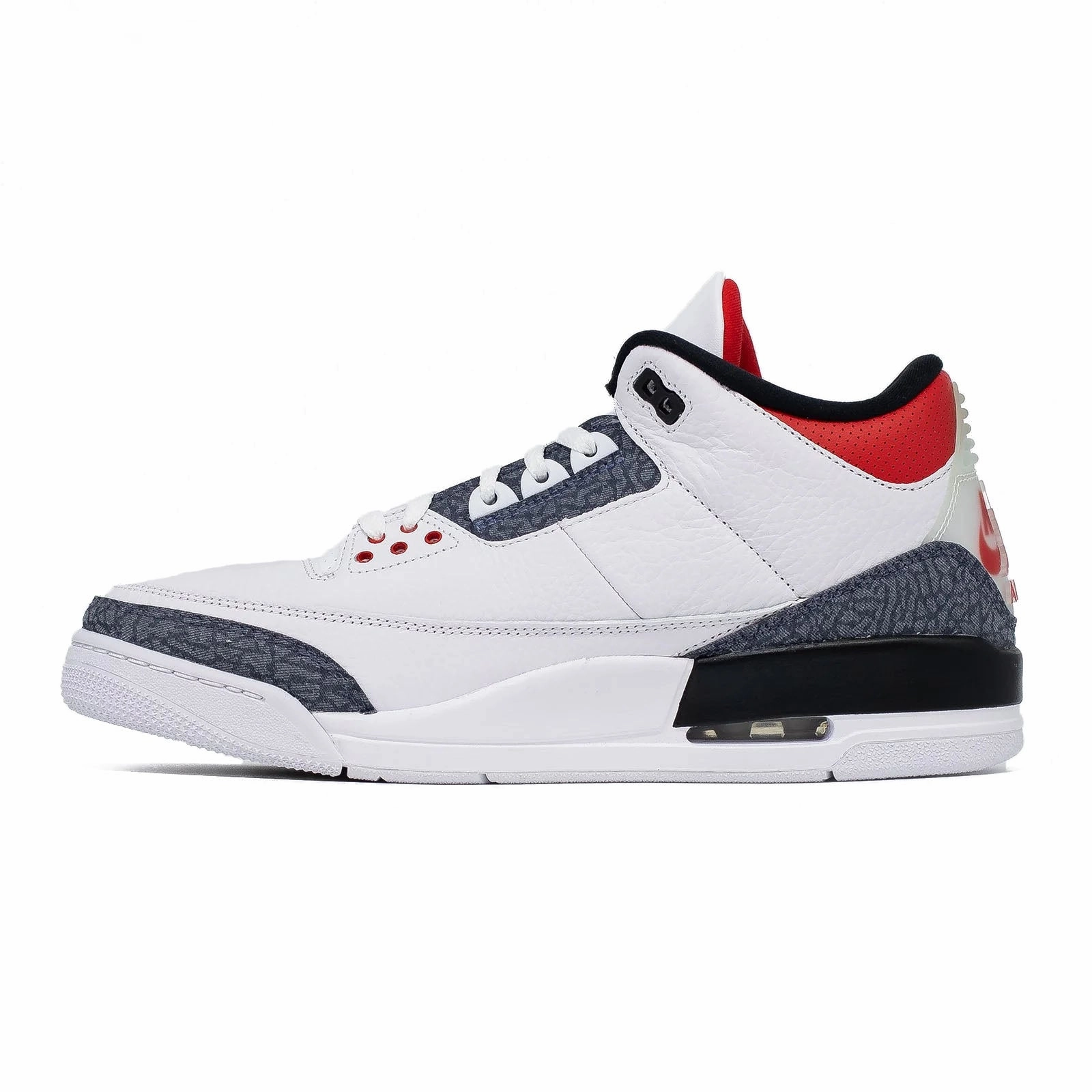 Light   Sensing Mid Top Air Jordan 3, Denim SE Fire Red