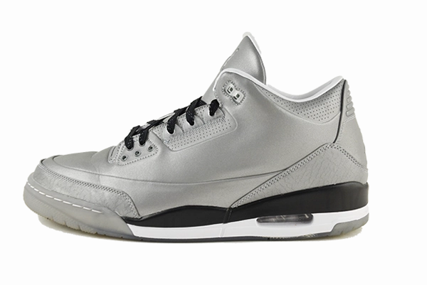 Air Jordan 3 "5Lab3 Silver 3M" endurance - work running shoes hard - wearing outsole shoes