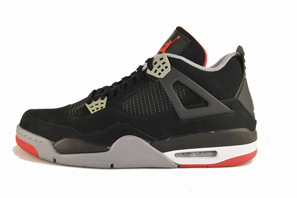 running for fitness patterned shoes Air Jordan 4 "Bred"
