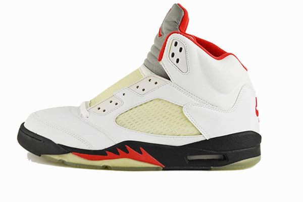 adult satisfaction running in a dance studio shoes Air Jordan 5 "Fire Red" (2000)