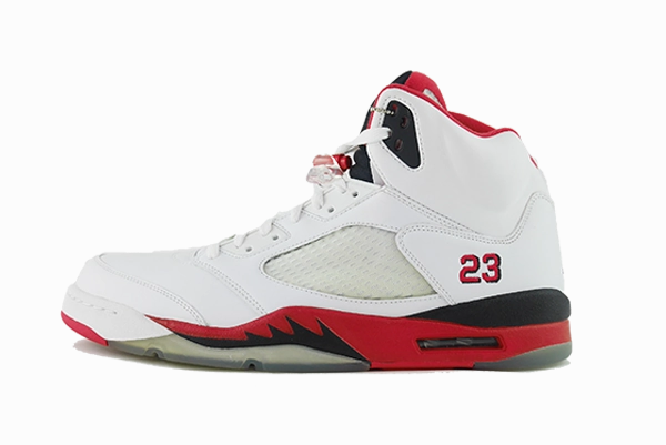 Air Jordan 5 "Fire Red" (2006) EasyToClean running with a GPS watch
