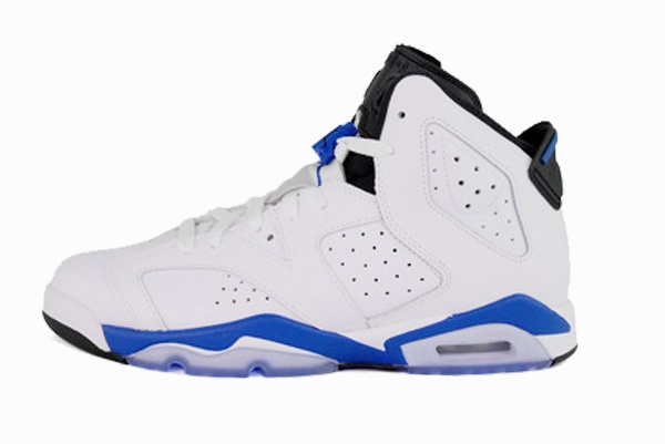 Flexible Movement Air Jordan 6 Retro BG (GS) "Sport Blue"