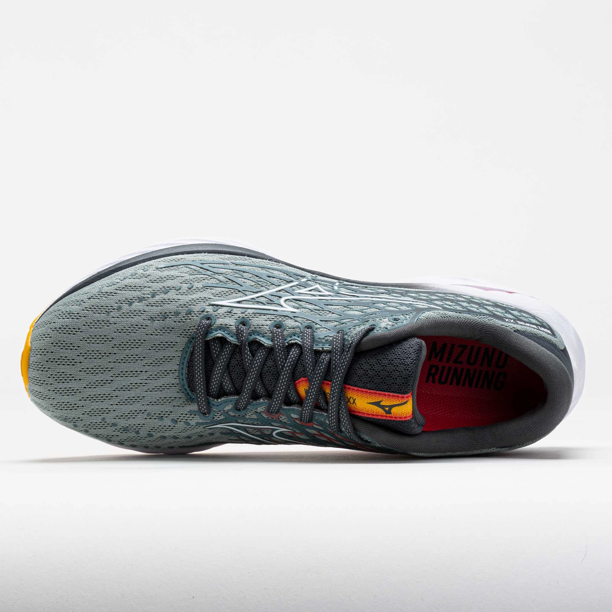 Mizuno Wave Inspire 20 Men Abyss/White polyester - upper shoes Shock Reduction