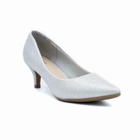 Aliyah Silver Glitter Heel Quick Transition Easy Travel