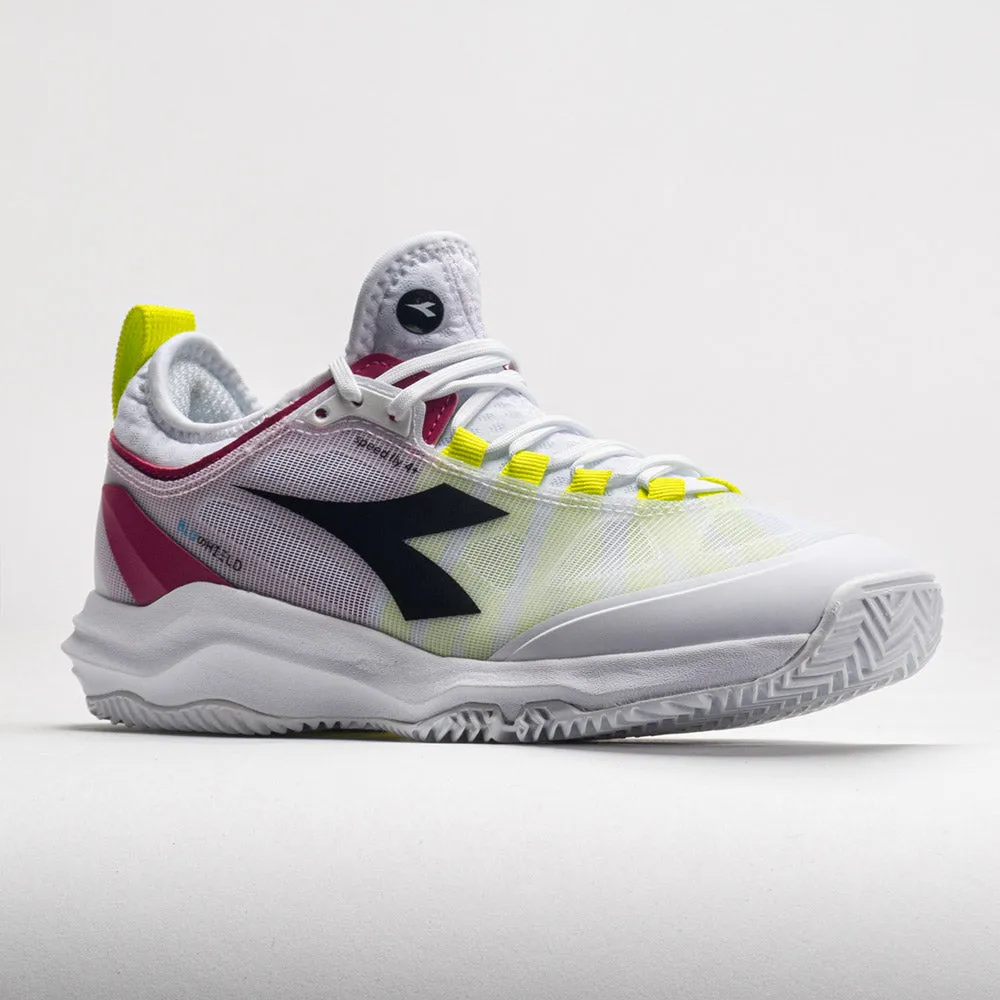 Diadora Speed Blushield Fly 4  Clay Women's  White/Black/Vivacious easy - to - carry