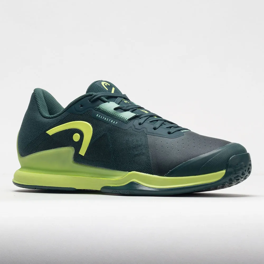 HEAD Sprint Pro 3.5 Men's  Forest Green/Light Green sweat - management - feature shoes Padded collar