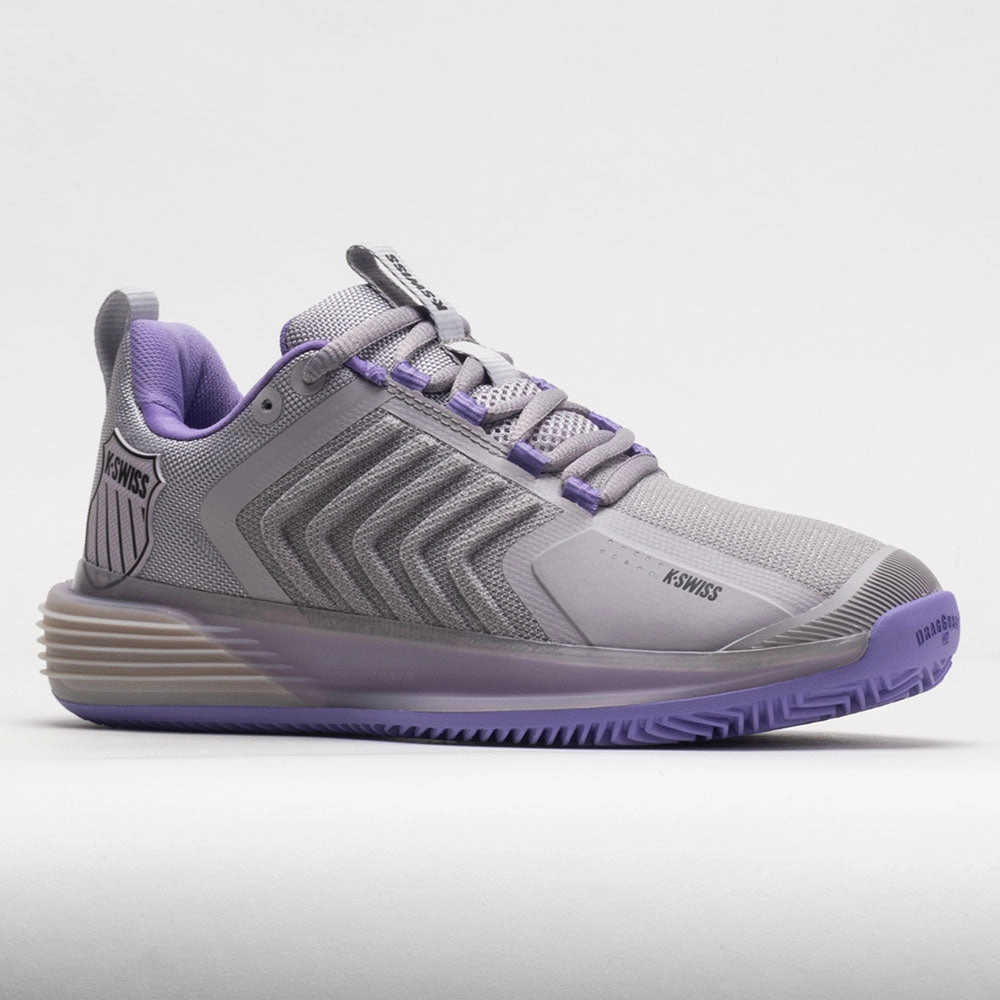 K-Swiss Ultrashot 3 Clay Women's  Raindrops/Paisley Purple/Moonless PU midsole running shoes night - visibility shoes