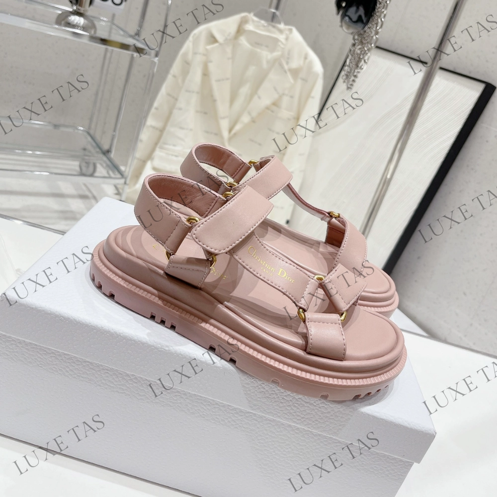 Sleek Footwear Outdoor Essential D-Wave Sandal Power Pink Lambskin - Designer Slides & Sandals for Women