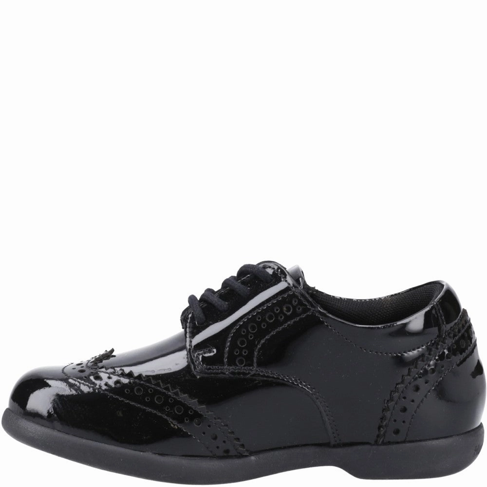 Comfortable Step Shoes Rock Hike Hush Puppies Bridget Patent Junior School Shoes