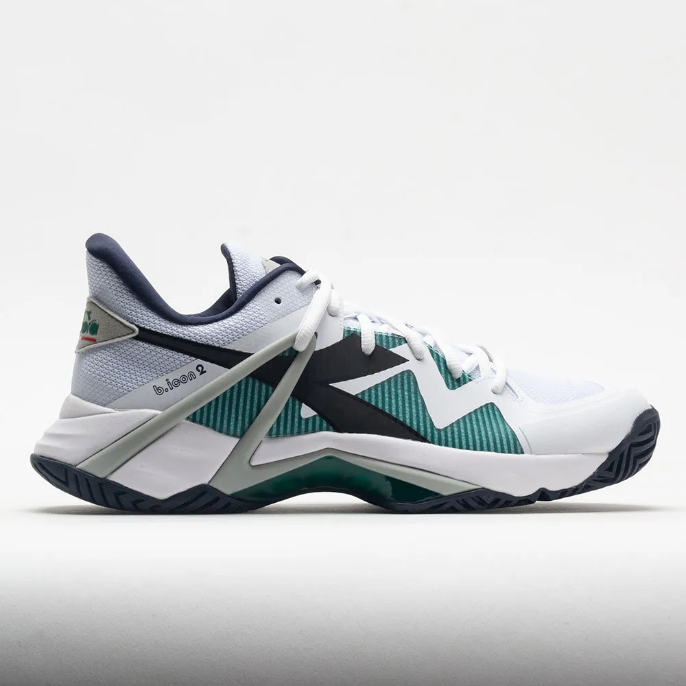 promote healthy running Diadora B.Icon 2 AG Men's  White/Black/Blue Corsair