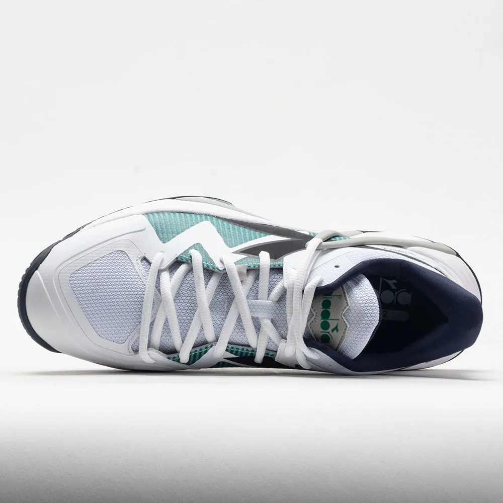 sweat - wicking shoes Diadora B.Icon 2 AG Men's  White/Black/Blue Corsair