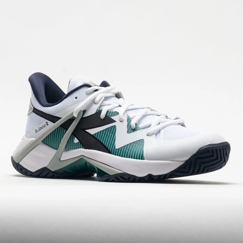 Strappy Design Diadora B.Icon 2 AG Men's  White/Black/Blue Corsair