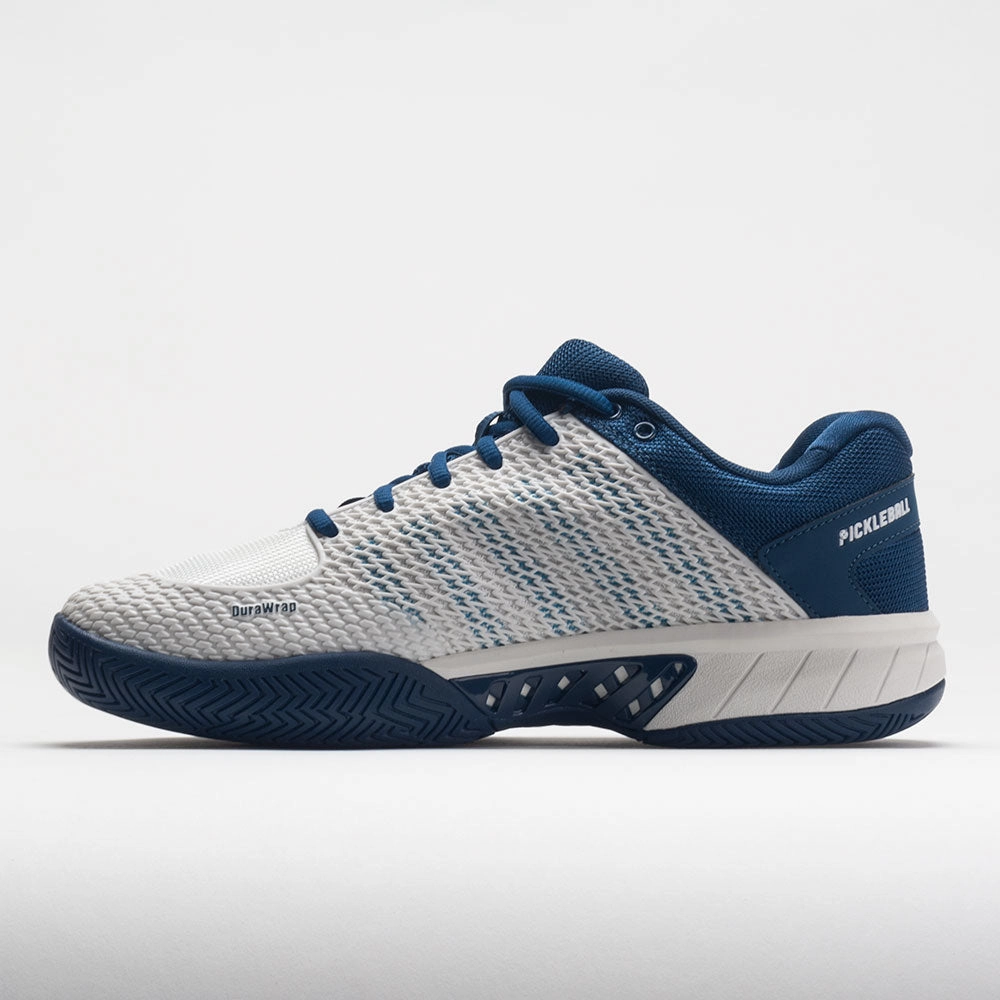 beginner runners' shoes Durability Guarantee K-Swiss Express Light Pickleball Men's  Blue Opal/Blanc de Blanc/Blue