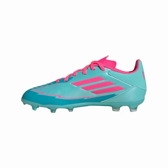 adidas F50 League MESSI FG/MG Junior - flash aqua/lucid pink/lucid cyan Game Essentials Quick Pivot
