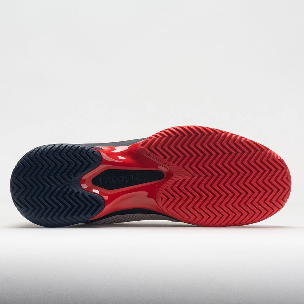 outdoor running shoe application Lacoste Tech Point Men's  Off White/Navy Blue