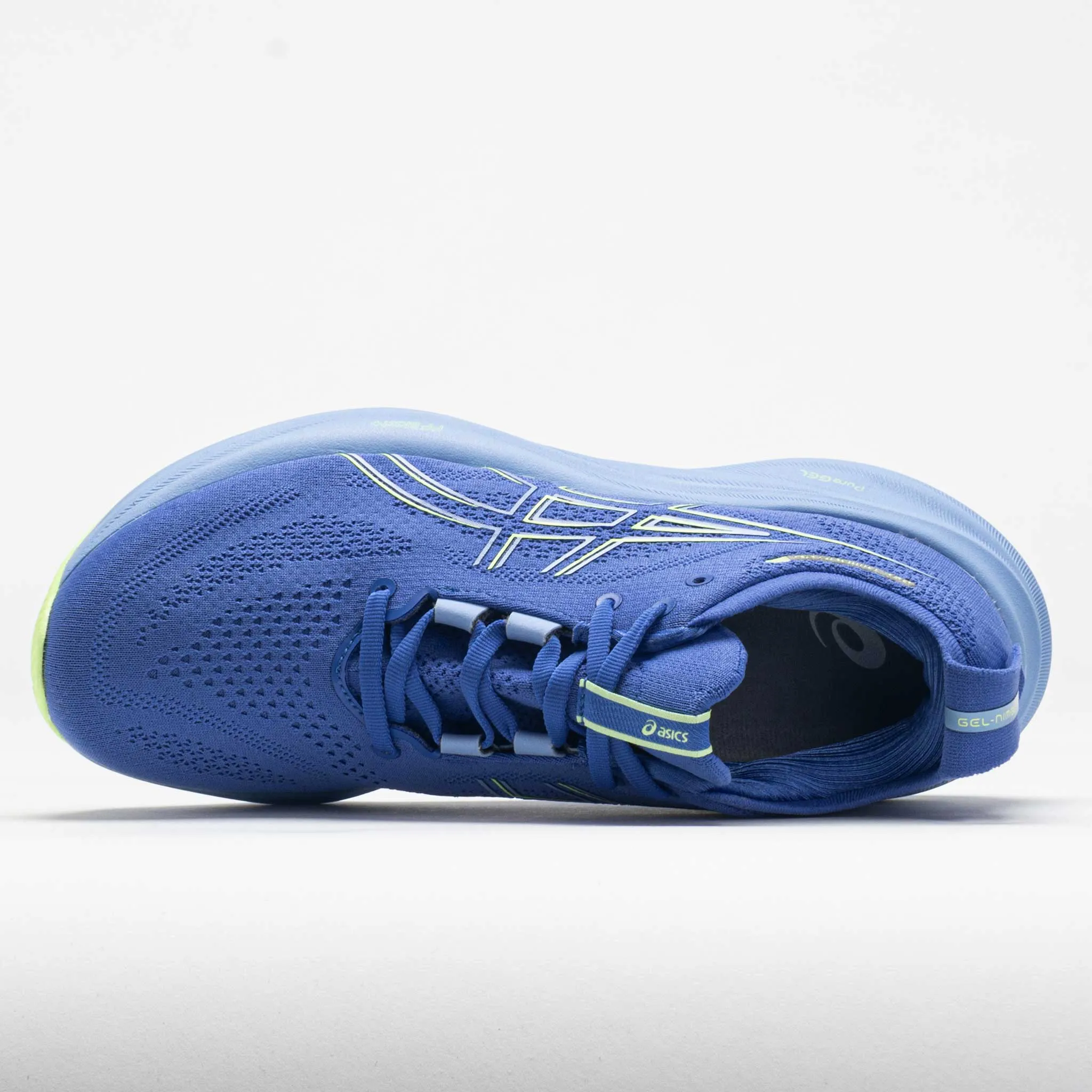 ASICS GEL-Nimbus 26 Women's  Sapphire/Light Blue high - visibility - safety shoes running with water bottle shoes